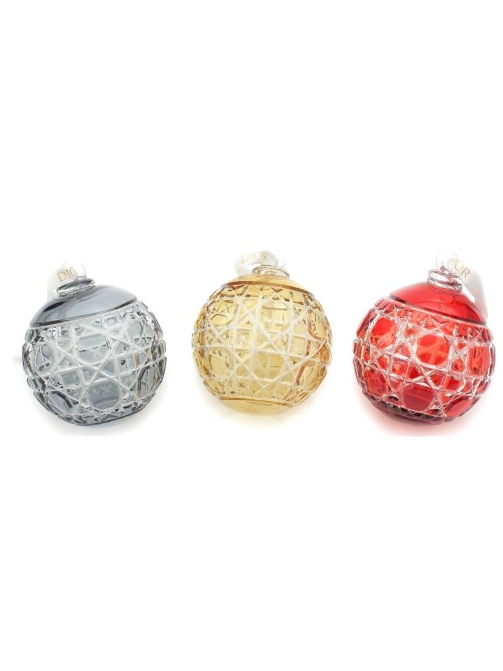 Dior Cannage Christmas Ornament Interior Star Blue Yellow Red